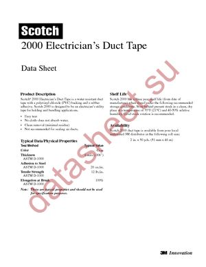2000 DUCT datasheet  